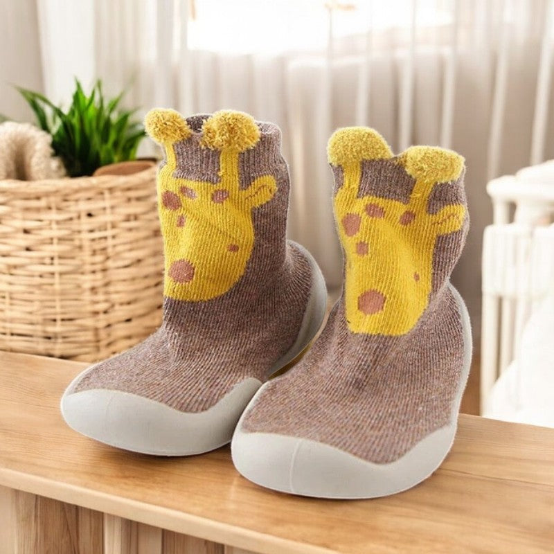 Chaussons Chaussette Pour Bébés Avec Semelle Antidérapante
