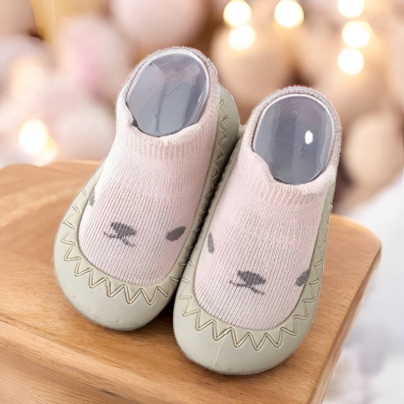 Chaussons Chaussettes Bebe Mignons avec Semelle Anti Derapante Nid de Maman